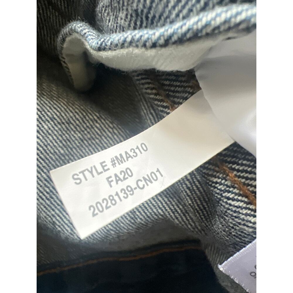 Madewell x Kule Sherpa Lined Collar Blue Kule Indigo Oversized Denim Jacket XS - Picture 6 of 9
